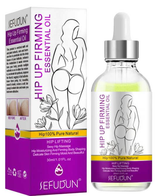 Aceite Natural Reafirmante de Glúteos Hip Up Firming Essential Oil 30 ml
