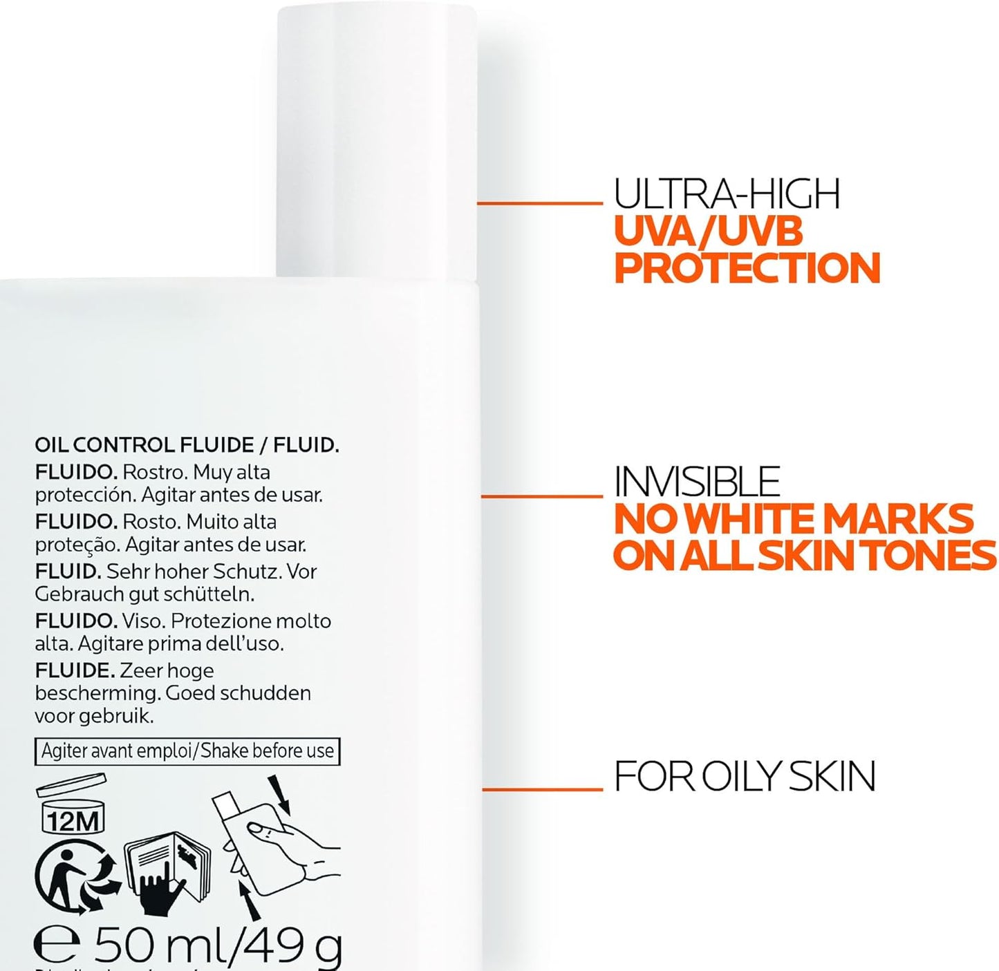 Protector Solar Facial Anthelios UVMune 400 Oil Control FPS 50+ La Roche-Posay | 50 ml