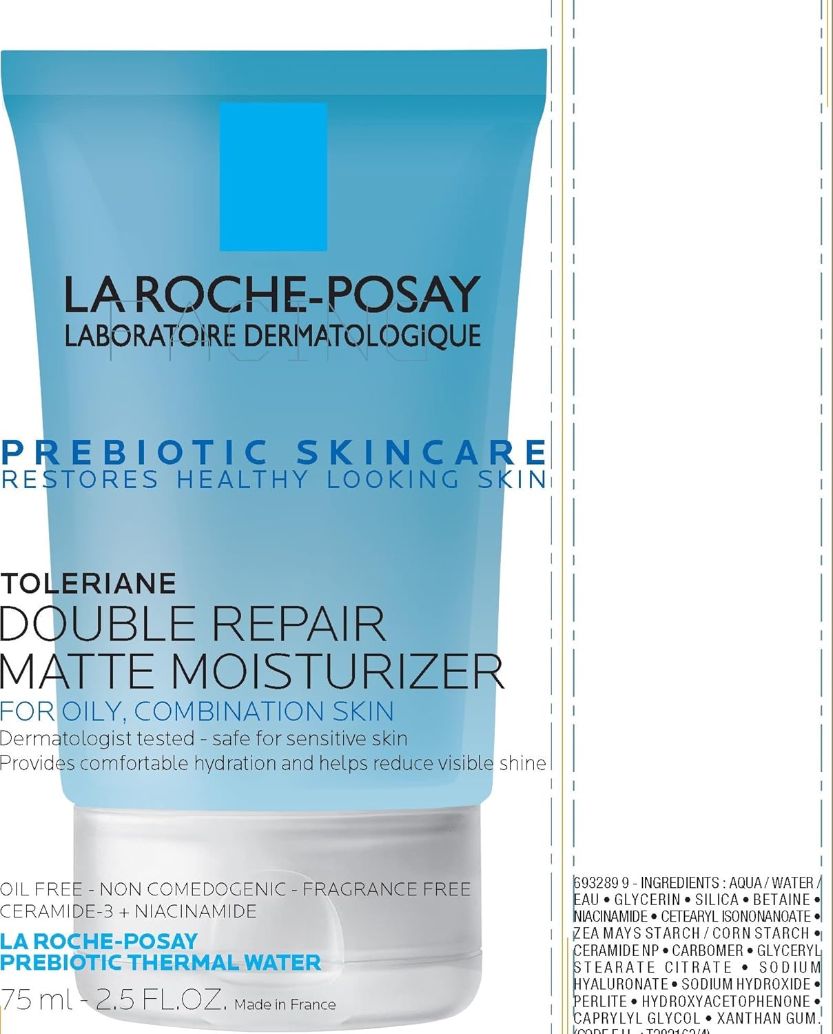 Crema Hidratante Facial Matte Toleriane Double Repair La Roche-Posay | 100 ml