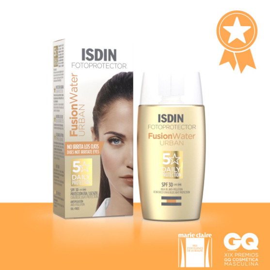 Protector Solar Facial Fusion Water SPF 50 ISDIN | 50 ml