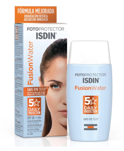 Protector Solar Facial Fusion Water SPF 50 ISDIN | 50 ml