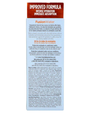 Protector Solar Facial Fusion Water SPF 50 ISDIN | 50 ml